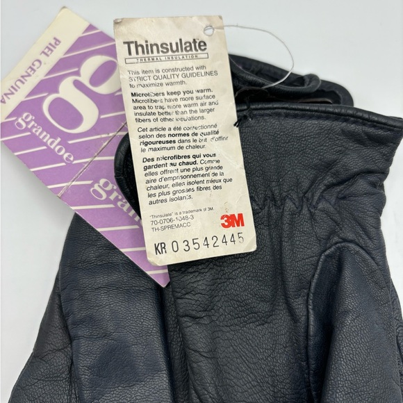 Fall winter women Gloves Real Leather 3M Insulation size Small - Picture 2 of 9